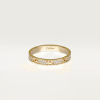Bague LOVE, mini modèle, pavée