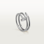 Bague Juste un Clou, double, diamants
