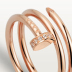 Bague Juste un Clou, double, diamants