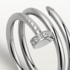 Bague Juste un Clou, double, diamants