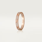 Bague LOVE, mini modèle, pavée