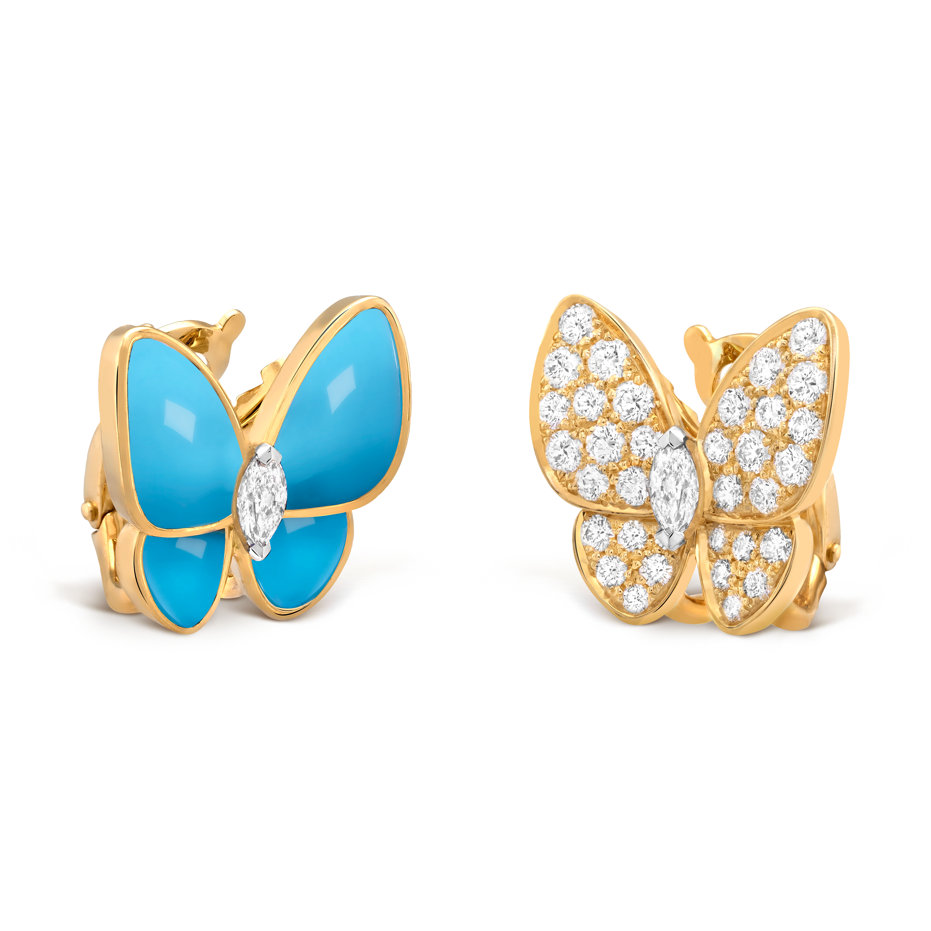 Boucles d'oreilles Deux Papillons