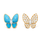 Boucles d'oreilles Deux Papillons