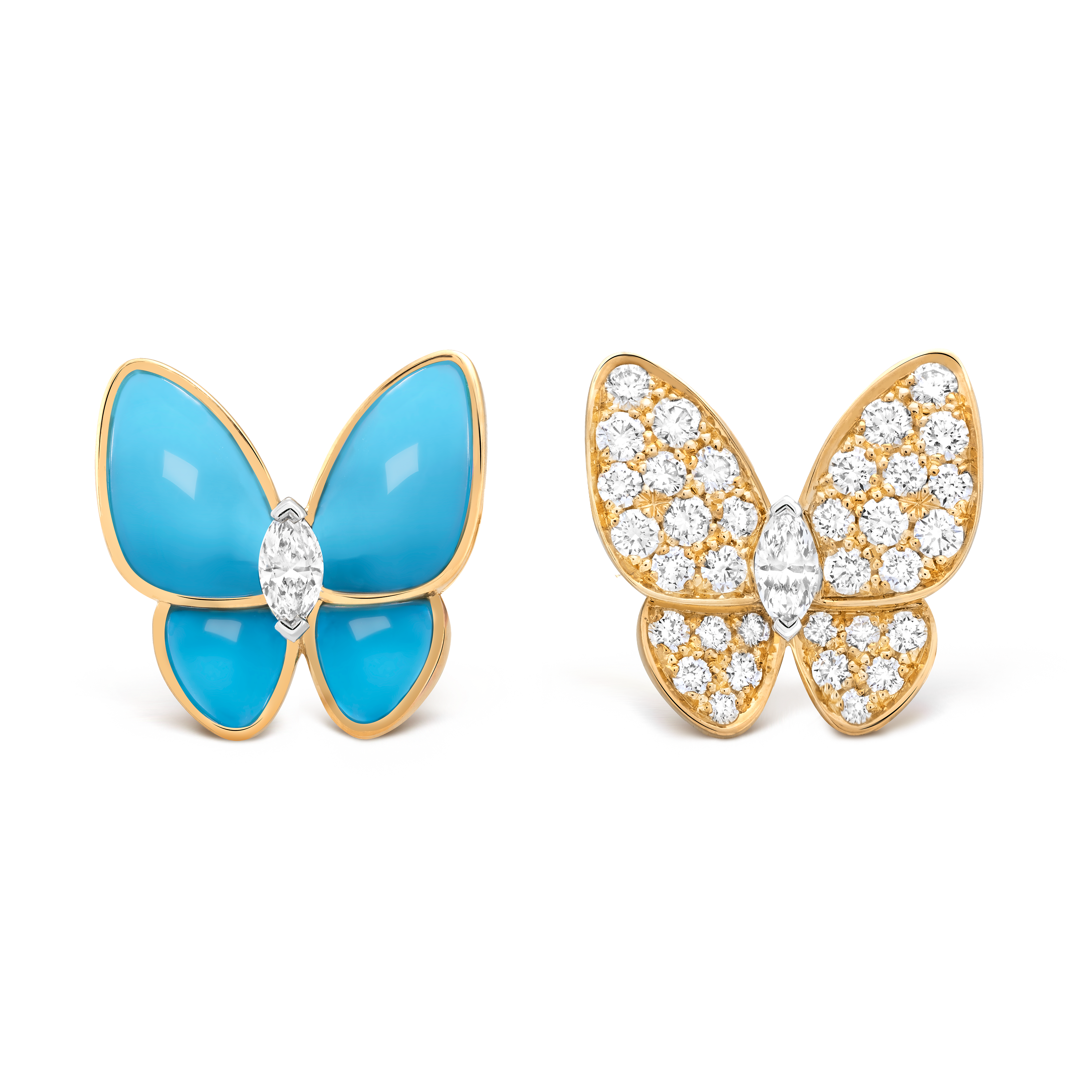 Boucles d'oreilles Deux Papillons