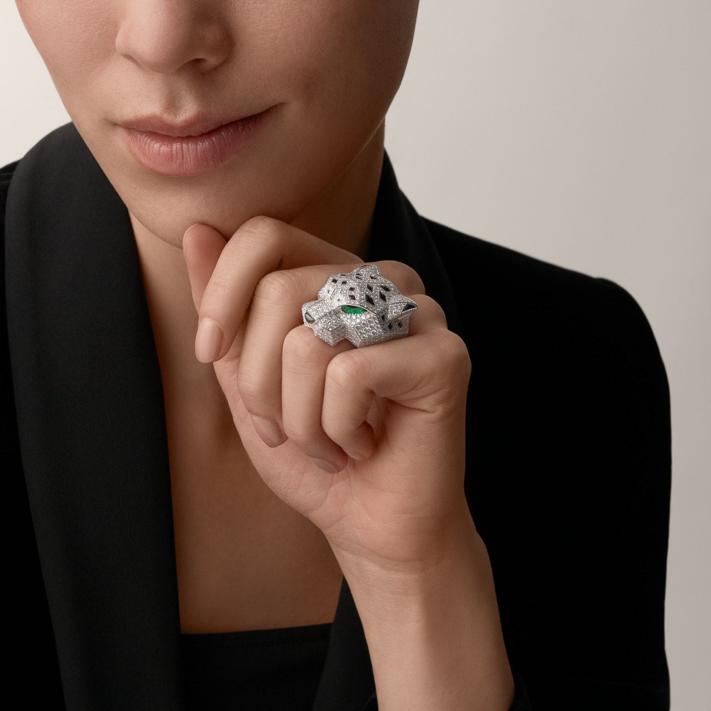 Bague Panthère de Cartier, pavée
