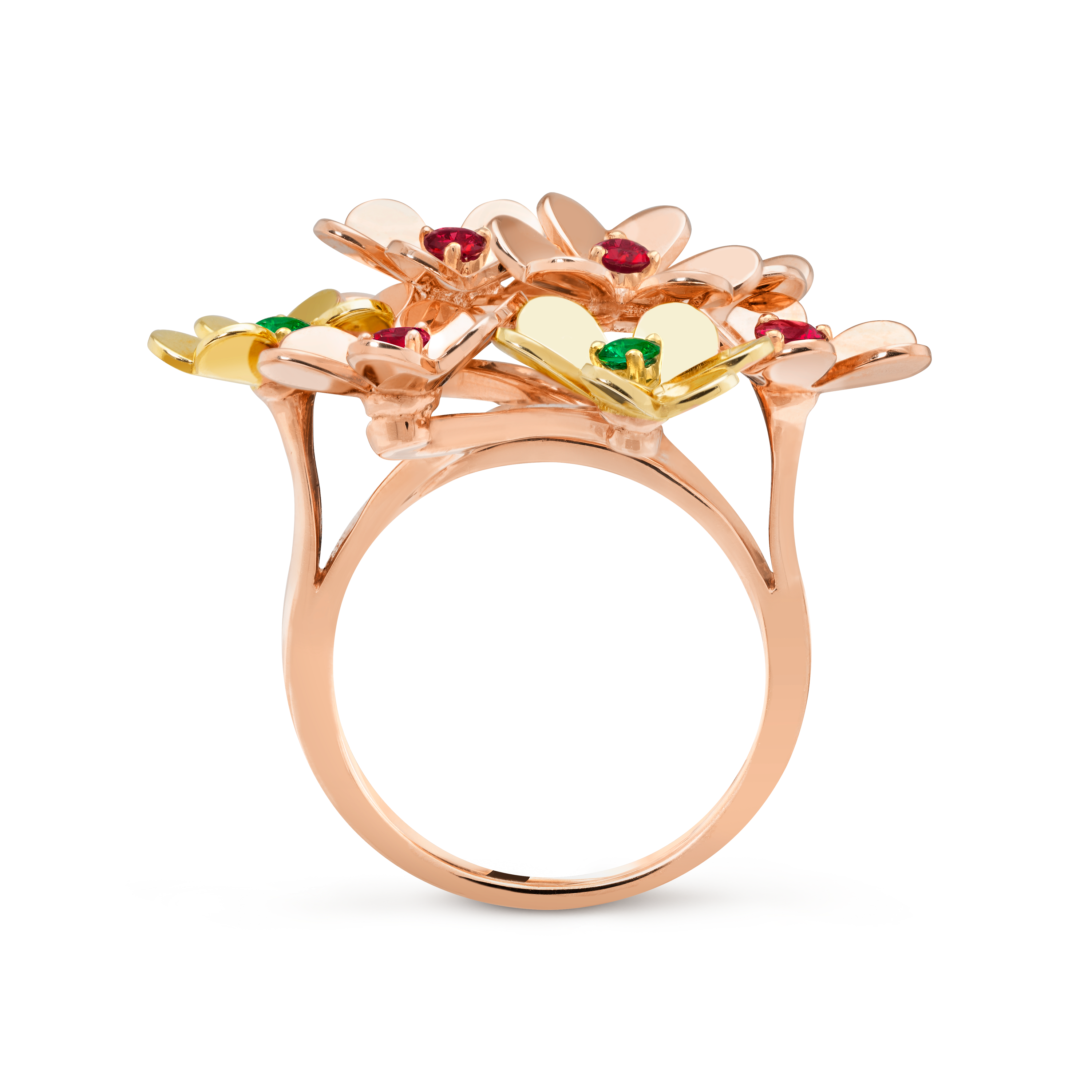 Bague Frivole, 8 fleurs