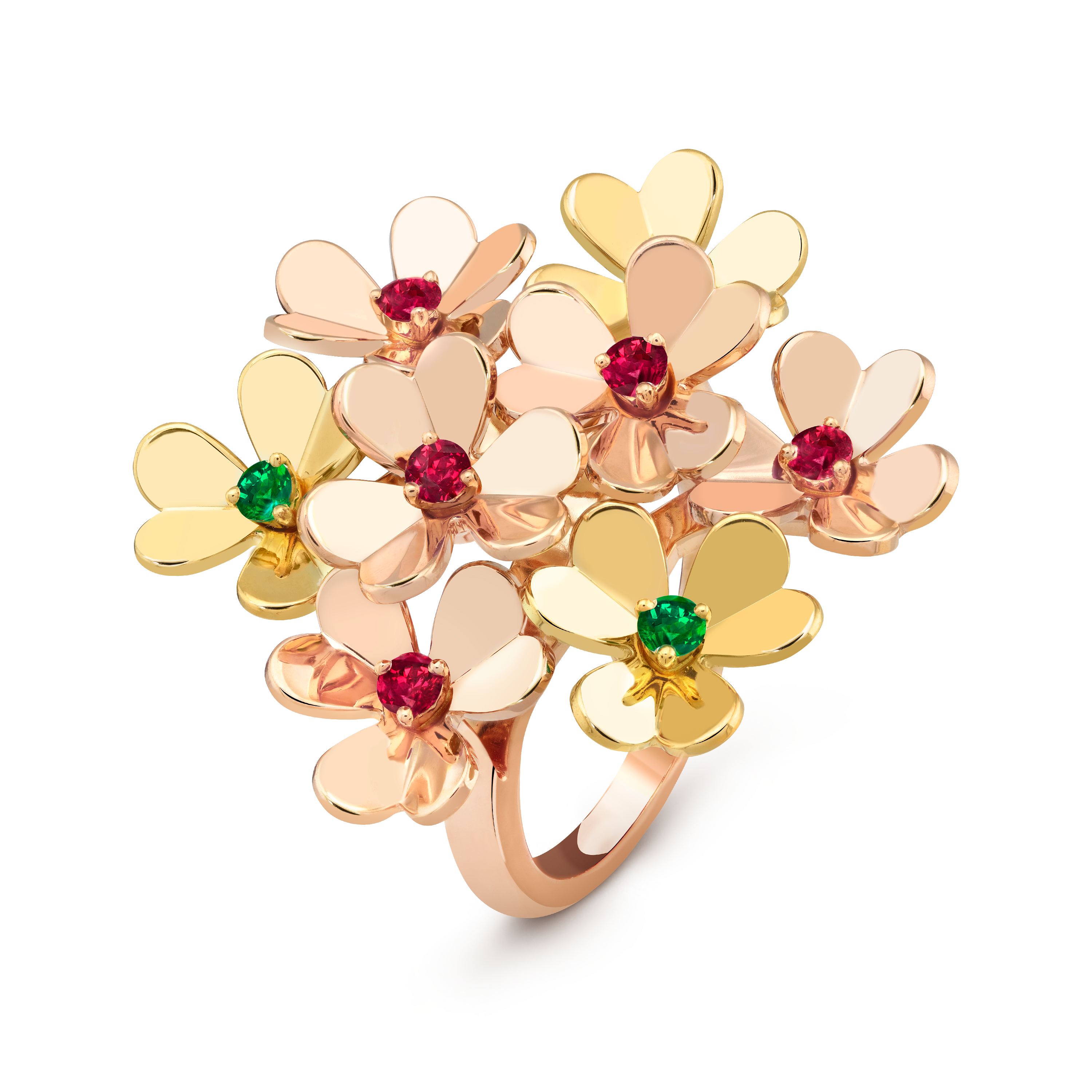 Bague Frivole, 8 fleurs