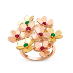 Bague Frivole, 8 fleurs