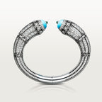 Bracelet Géometrie & Contrastes, turquoise, pavé