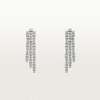 Boucles d'oreilles Lignes Essentielles, diamants taille brillant