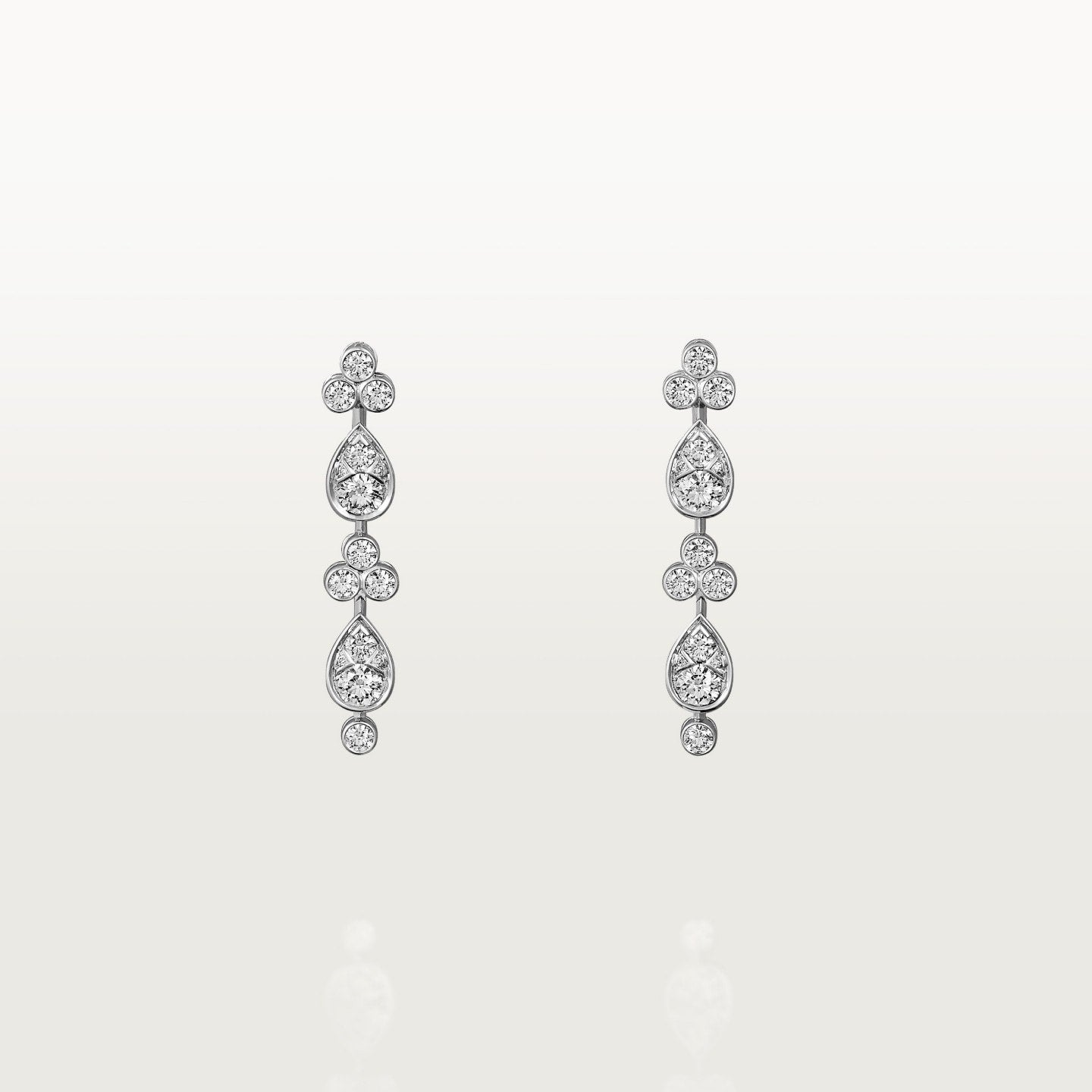 Boucles d'oreilles Pluie de Cartier, diamants