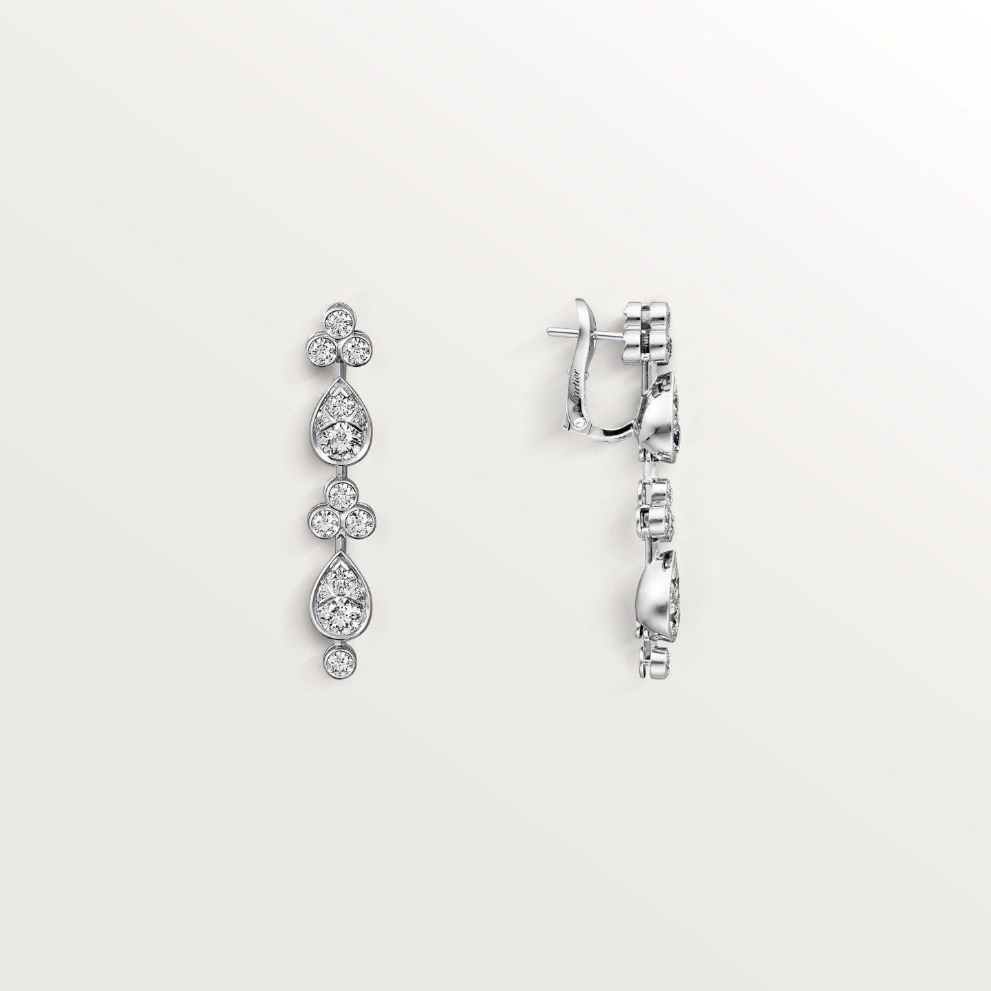 Boucles d'oreilles Pluie de Cartier, diamants