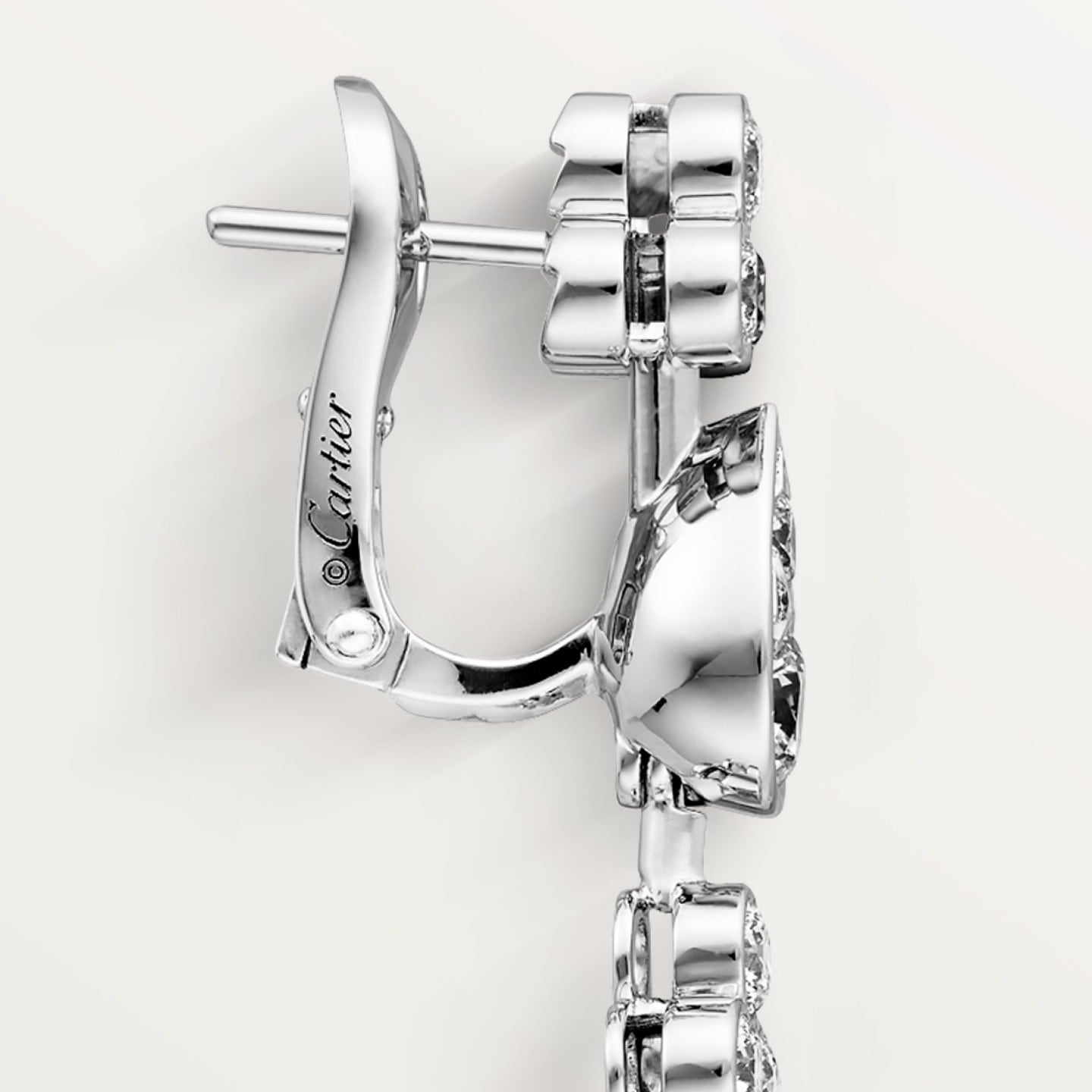 Boucles d'oreilles Pluie de Cartier, diamants
