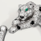 Créoles Panthère de Cartier, pavées