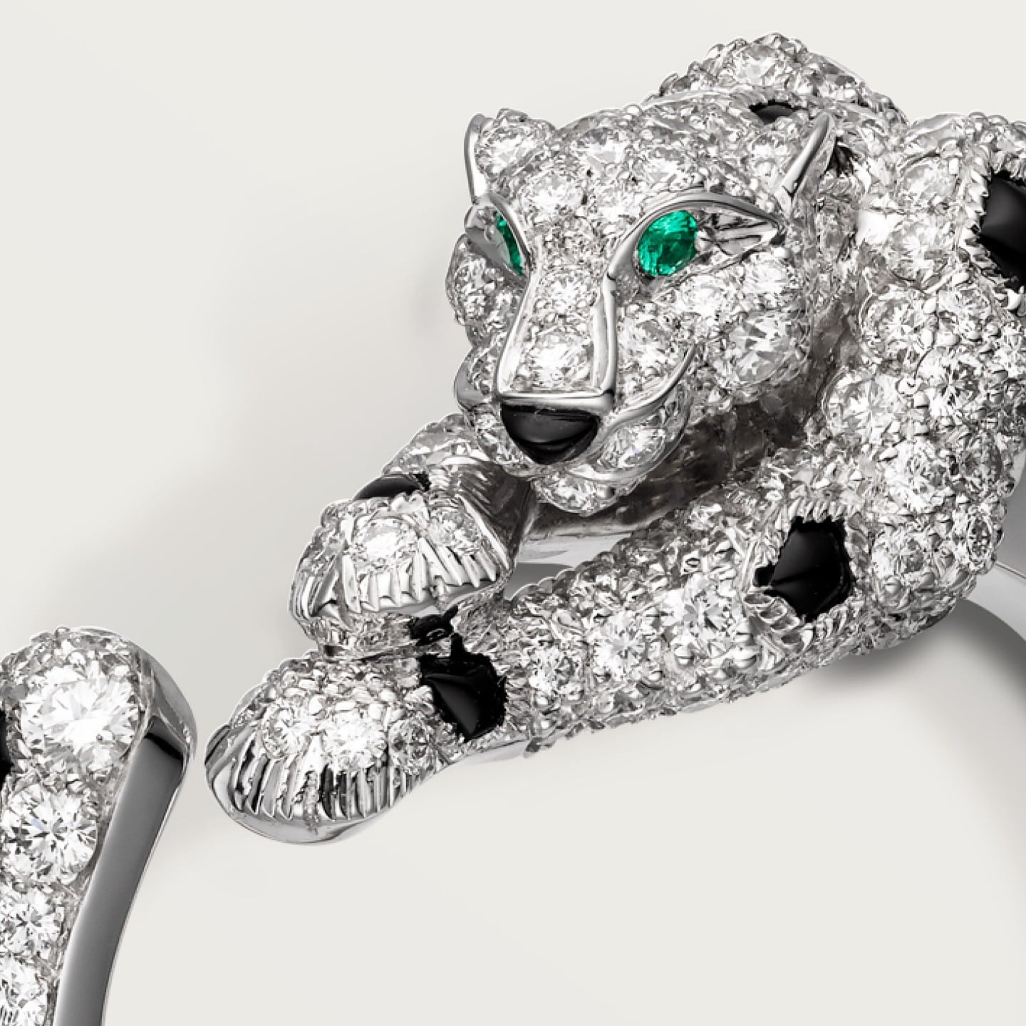 Créoles Panthère de Cartier, pavées