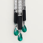 Boucles d'oreilles Panthère de Cartier, émeraude, grand modèle, pavées