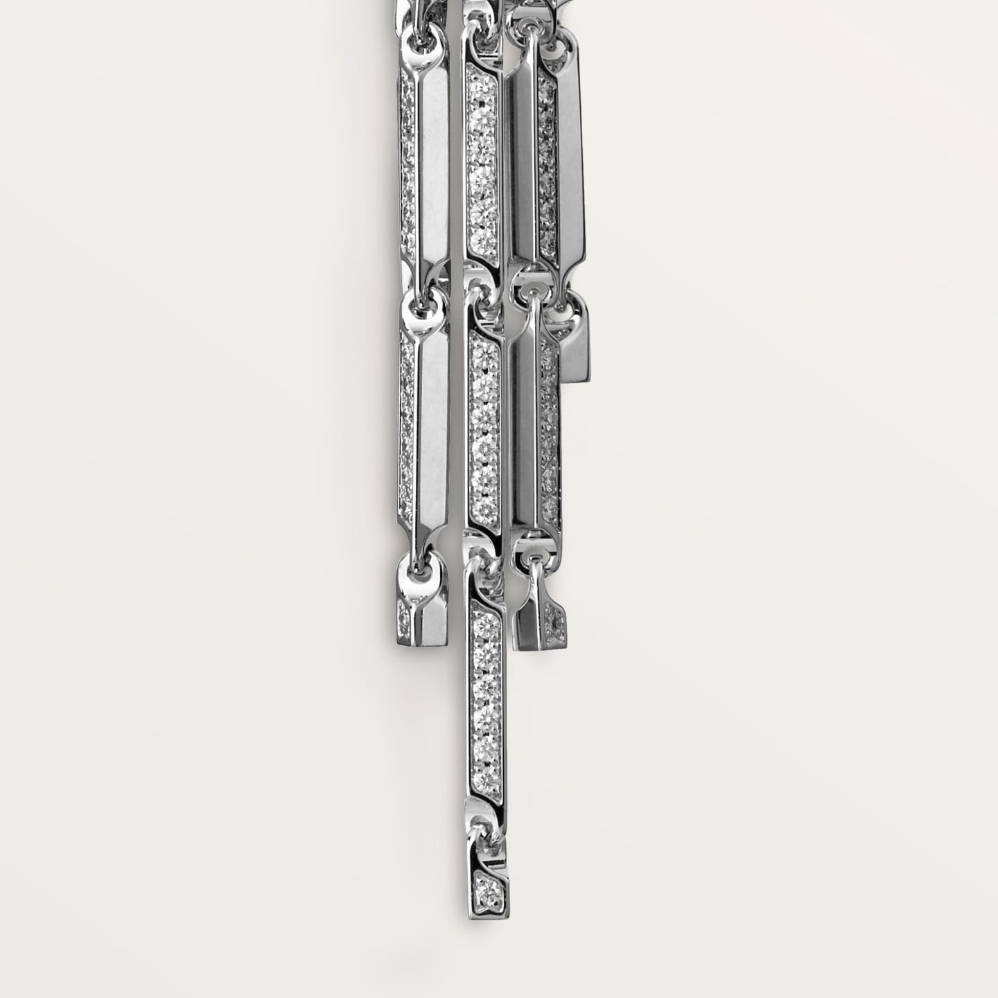 Boucles d'oreilles Panthère de Cartier, petit modèle, pavées