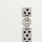 Boucles d'oreilles Panthère de Cartier, émeraude, pavées
