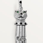 Boucles d'oreilles Panthère de Cartier, petit modèle, pavées