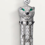 Boucles d'oreilles Panthère de Cartier, rubis, grand modèle, pavées