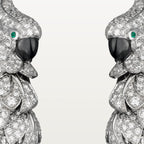 Boucles d'oreilles Faune et Flore de Cartier, pavées