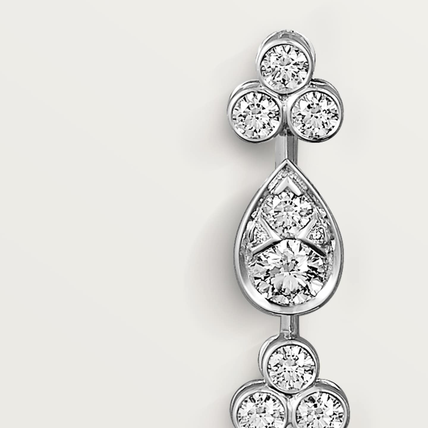 Boucles d'oreilles Pluie de Cartier, diamants