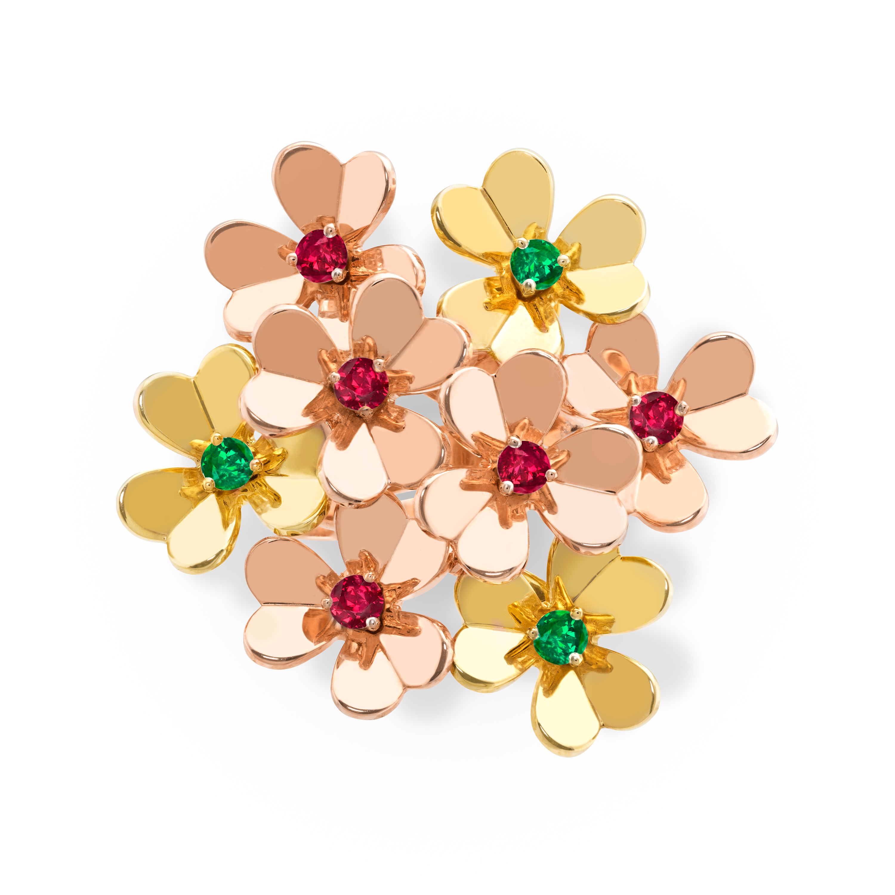 Bague Frivole, 8 fleurs