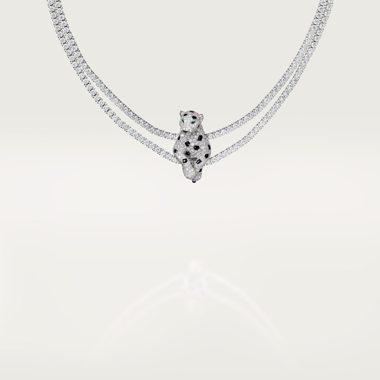 Collier Panthère de Cartier, multiporté, pavé