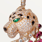 Sautoir Panthère de Cartier, rubellite, grand modèle, pavé