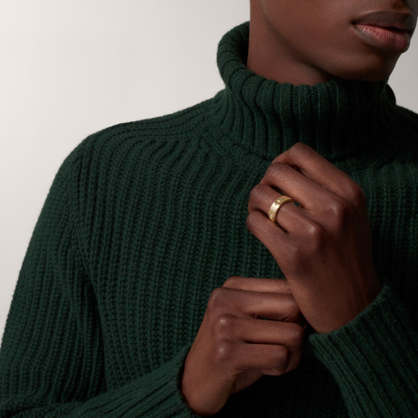 Bague LOVE, modèle classique, 3 diamants