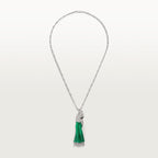 Collier Faune et Flore de Cartier, boules émeraude, pavé