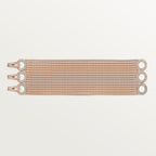 Bracelet Agrafe, moyen modèle, semi-pavé