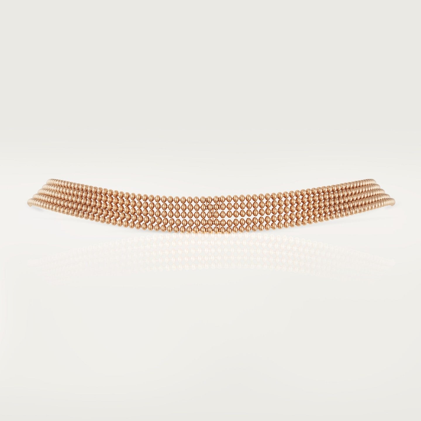 Collier Agrafe, petit modèle, semi-pavé