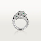 Bague Panthère de Cartier, articulée, pavée