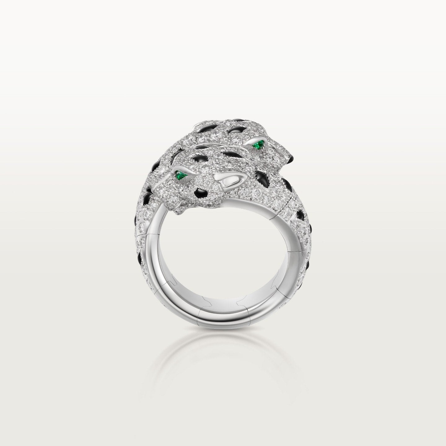 Bague Panthère de Cartier, articulée, pavée
