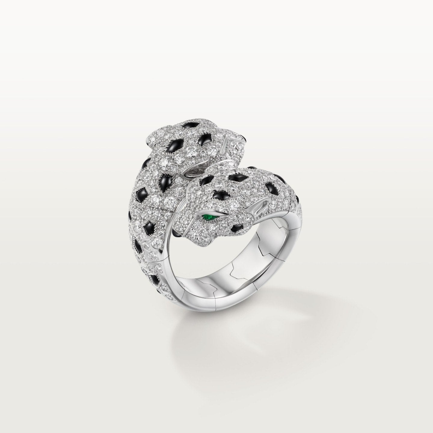Bague Panthère de Cartier, articulée, pavée