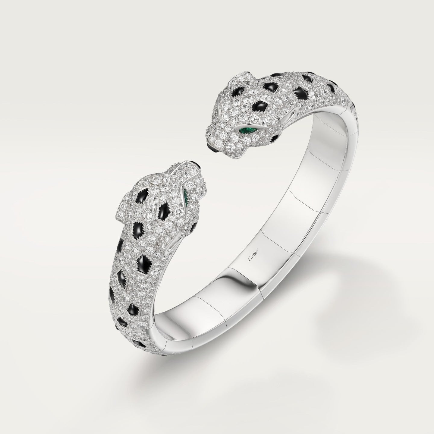 Bracelet Panthère de Cartier, articulé, pavé