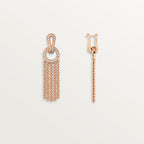 Boucles d'oreilles Agrafe, semi-pavées