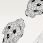 Bracelet Panthère de Cartier, articulé, pavé