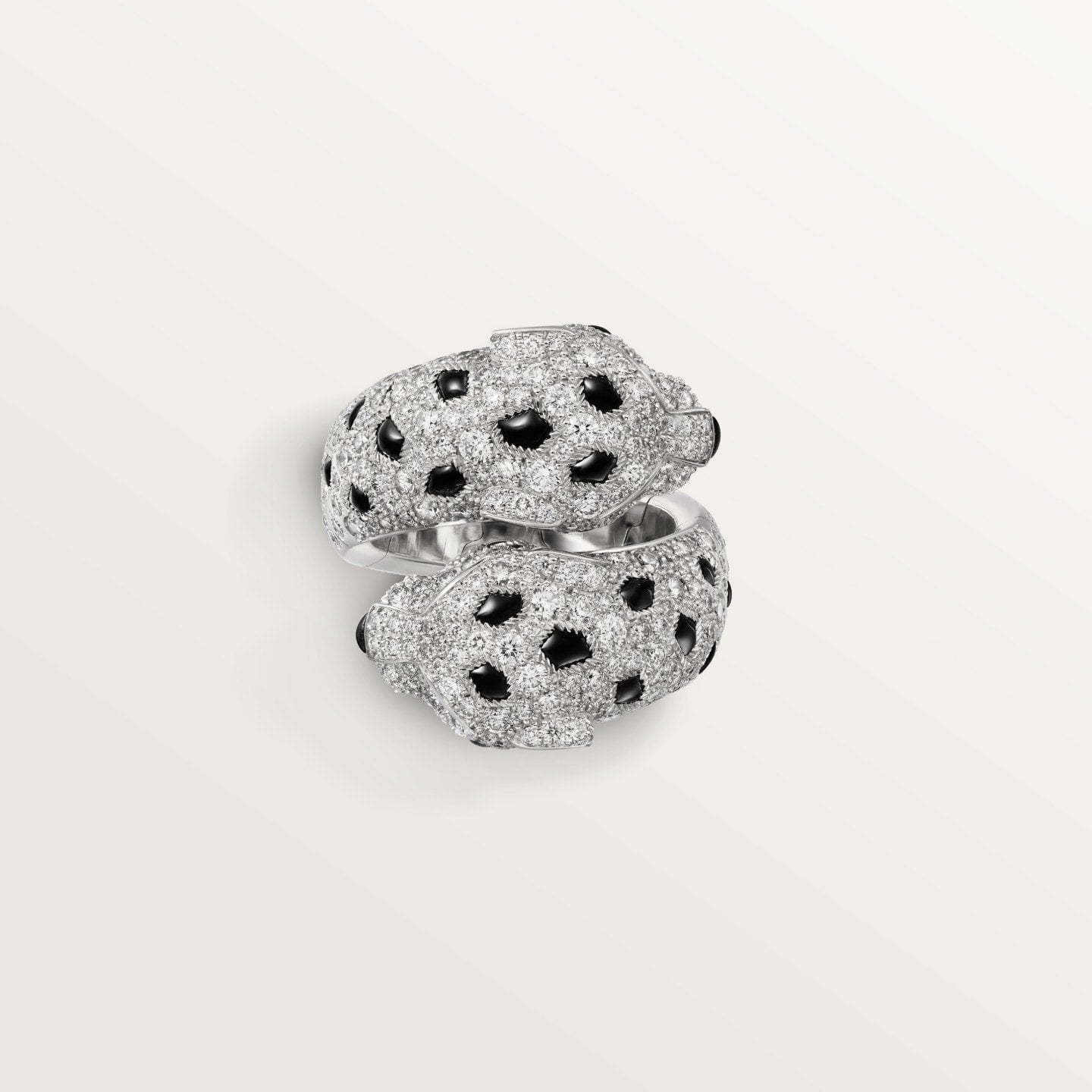 Bague Panthère de Cartier, articulée, pavée