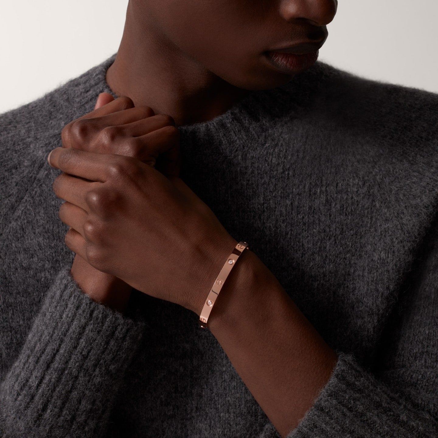 Bracelet LOVE, modèle classique, 4 diamants