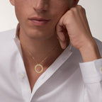 Pendentif LOVE rond, pavé