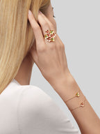 Bague Frivole, 8 fleurs