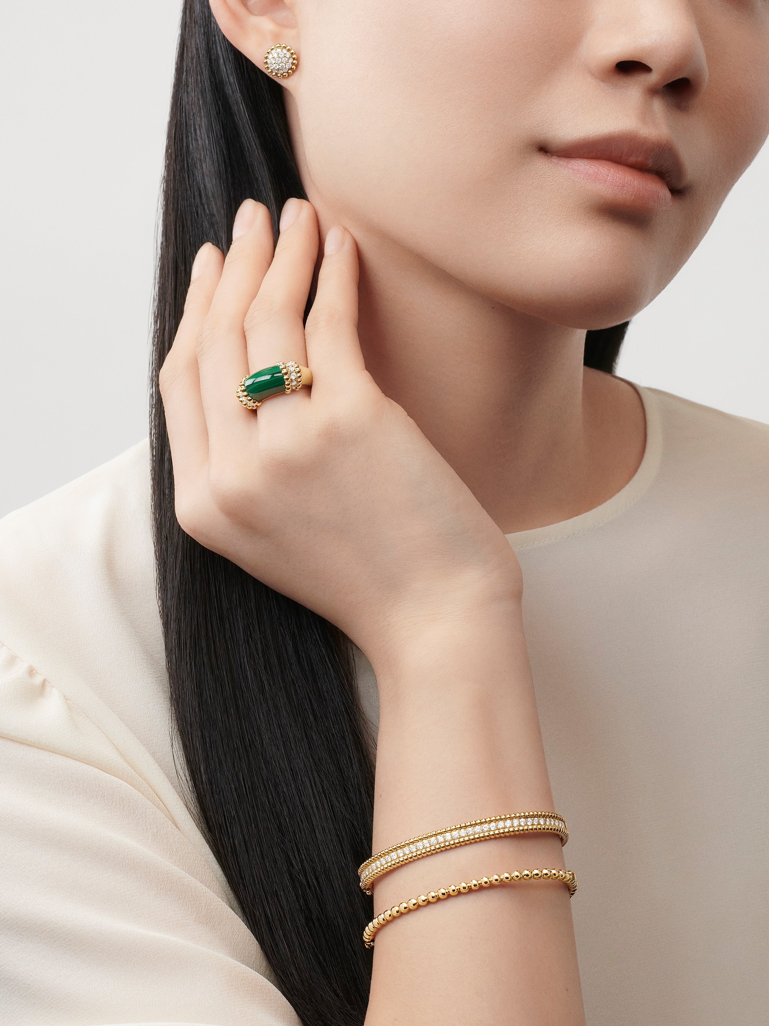 Bague Perlée couleurs