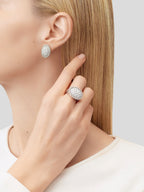 Bague Perlée diamants pavé
