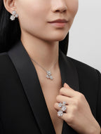 Bague Entre les Doigts Lotus, 4 fleurs