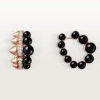 Créoles Clash de Cartier, onyx , modèle extra-large, diamants