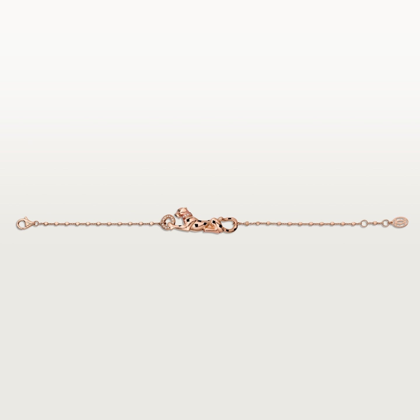 Bracelet Panthère de Cartier, sur chaine, diamants