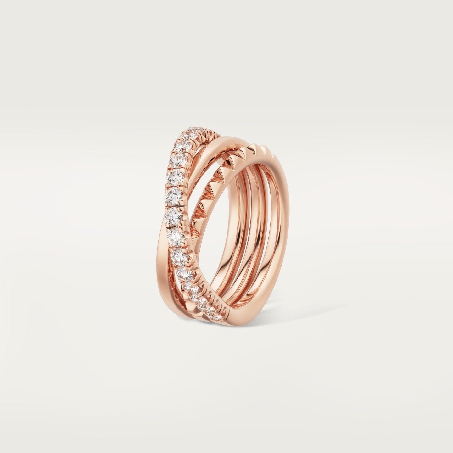 Bague Etincelle de Cartier, semi-pavée