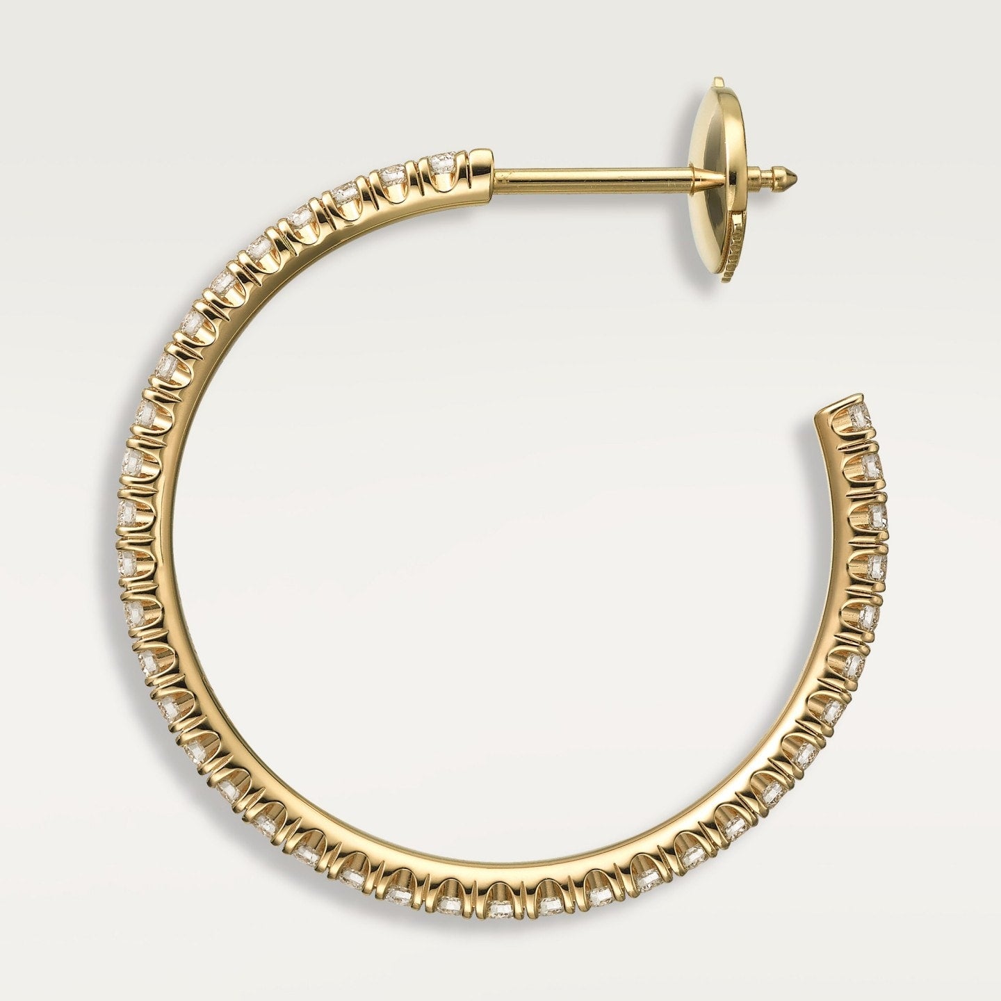 Créoles Etincelle de Cartier, moyen modèle, pavées